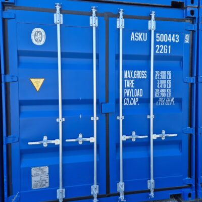 Lagercontainer 20ft mieten — blauer Stahlcontainer 30m³ ISO genormt